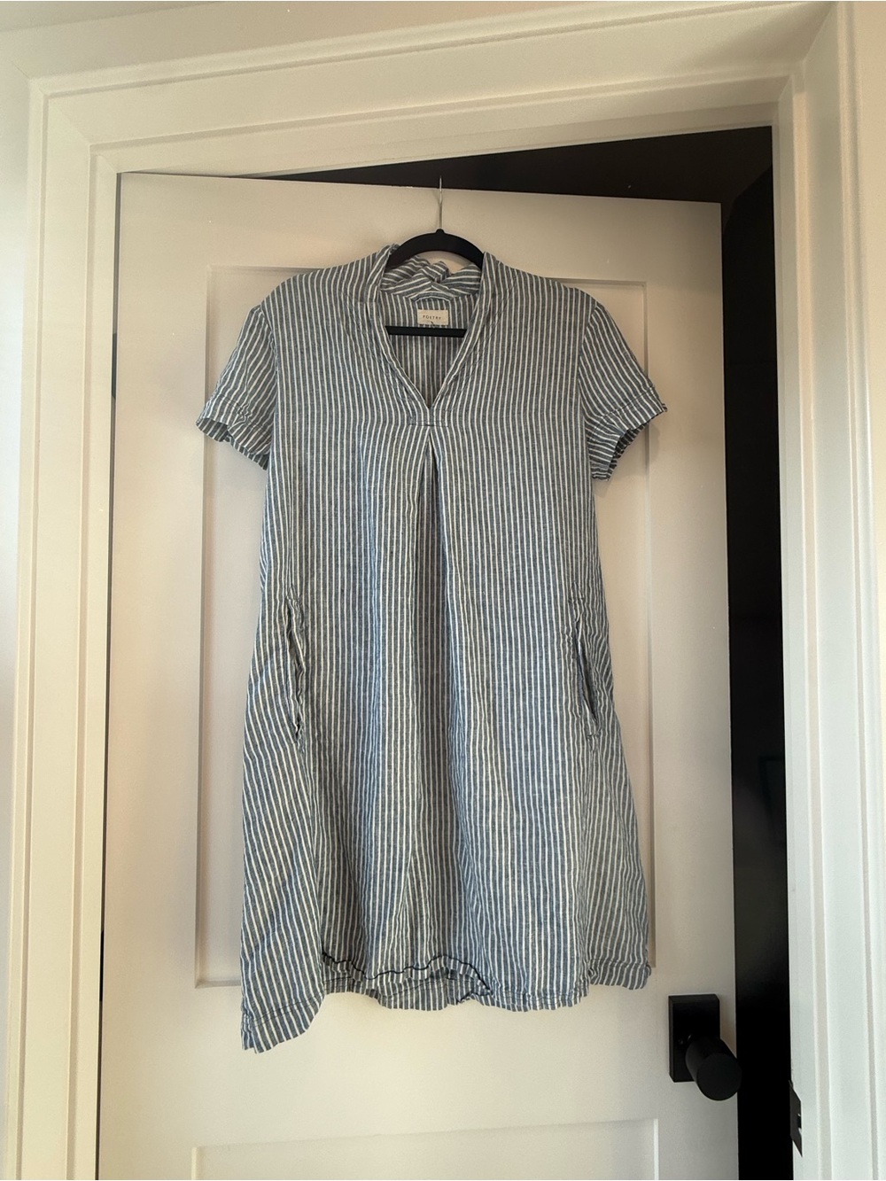 Poetry Blue & White Striped Short-Sleeve Tunic - 8